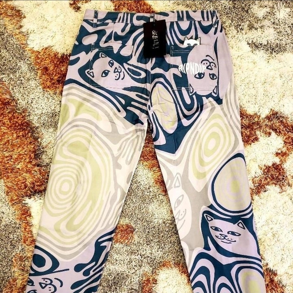 #RIPNDIP #Unisex Hypnotic Twill Pants (BNWT)🐈🐈‍⬛